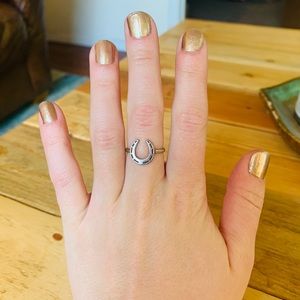 Silver Horseshoe Ring